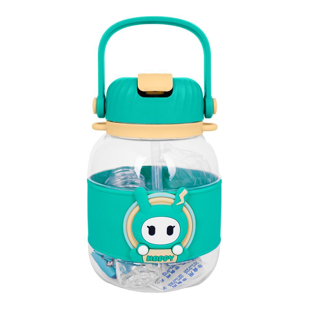 AJF Plastic Doll Water Bottle, 950ml Capacity, Assorted Colors - Main Image