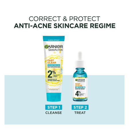 Garnier Fast Clear Facewash, For Acne Prone Skin, 100ml - Image 4