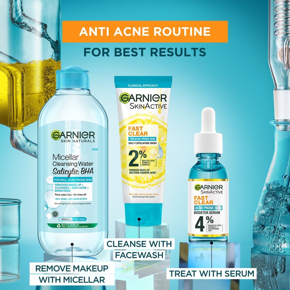 Garnier Skin Naturals Salicylic BHA Micellar Cleansing Water, Makeup Remover, 400ml - Image 8