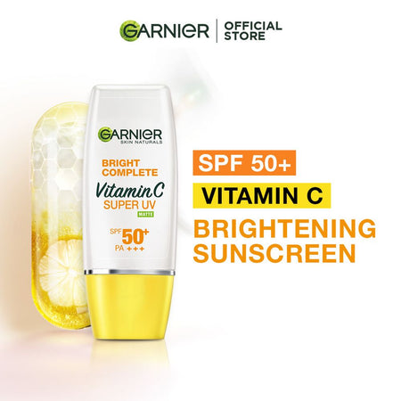 Garnier Bright Complete Vitamin C Super UV Matte Sunscreen SPF50+, 30ml - Main Image