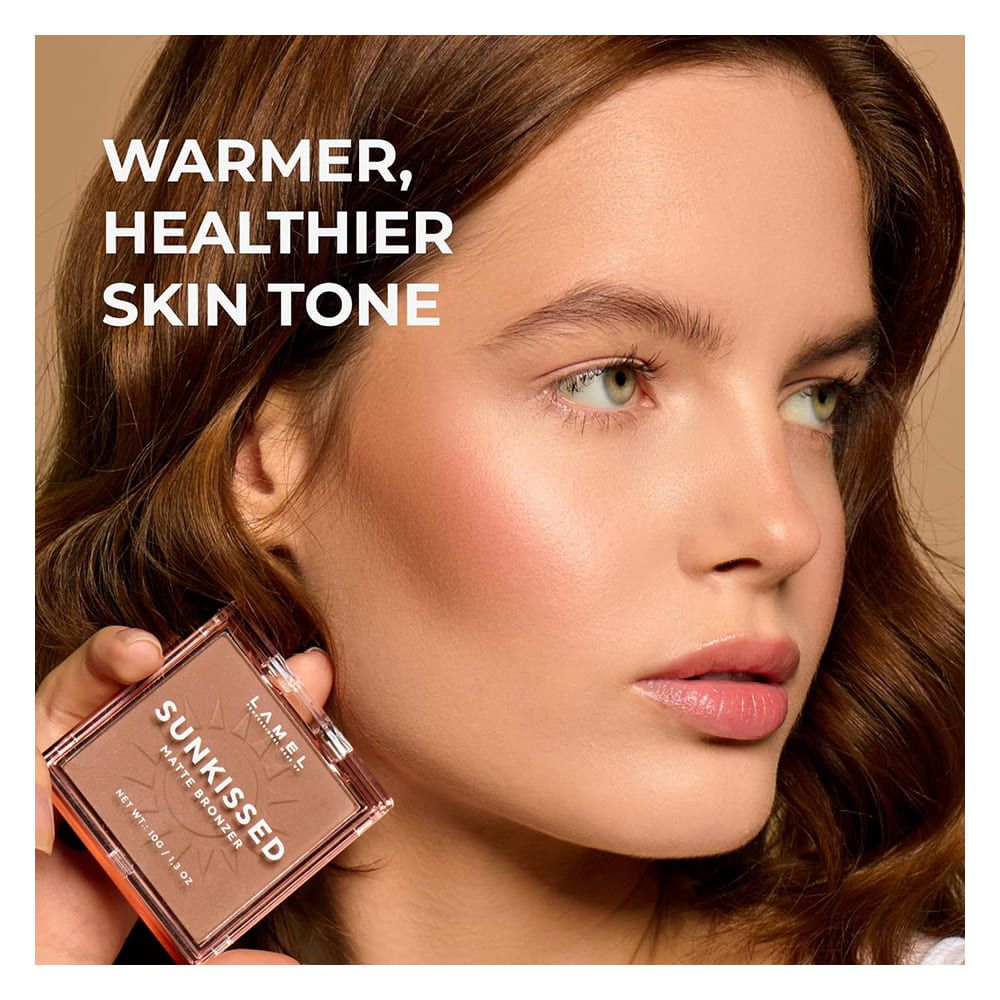 LAMEL Sun kissed Matte Bronzer Face Powder, 10g, 401 - Image 3