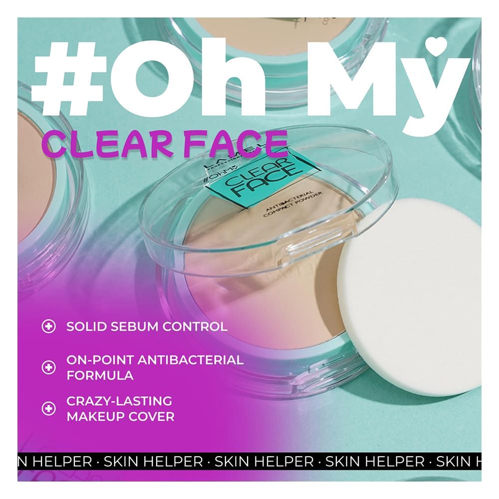 Lamel OhMy Clear Face Compact Powder, 9g, 402 Vanilla - Image 2