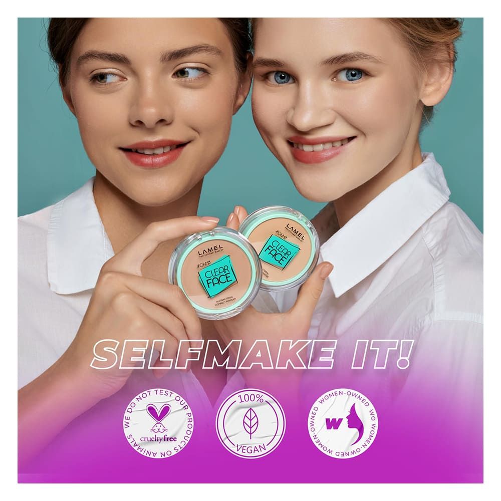 Lamel OhMy Clear Face Compact Powder, 9g, 402 Vanilla - Image 7