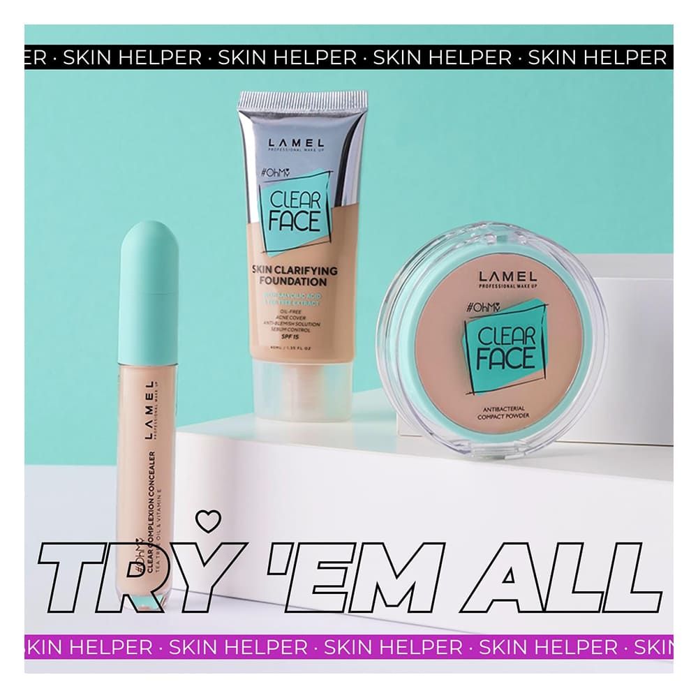 Lamel OhMy Clear Face Compact Powder, 9g, 402 Vanilla - Image 8