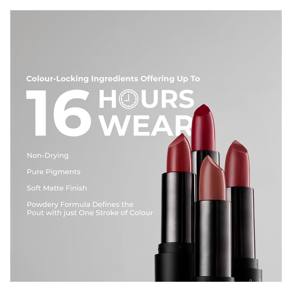 LAMEL Powder Drop Long Lasting Matte Lipstick, 407 Red Velvet - Image 2