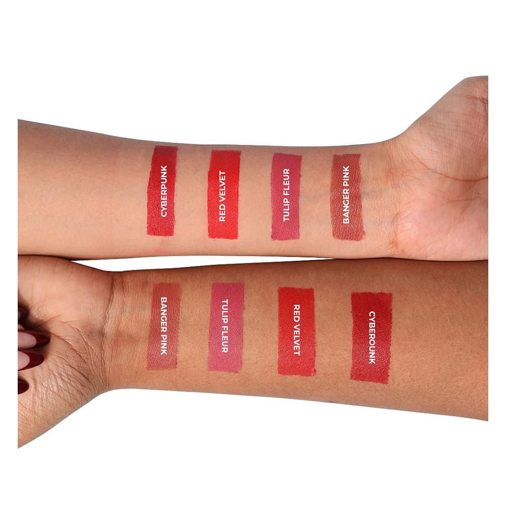 LAMEL Powder Drop Long Lasting Matte Lipstick, 407 Red Velvet - Image 5