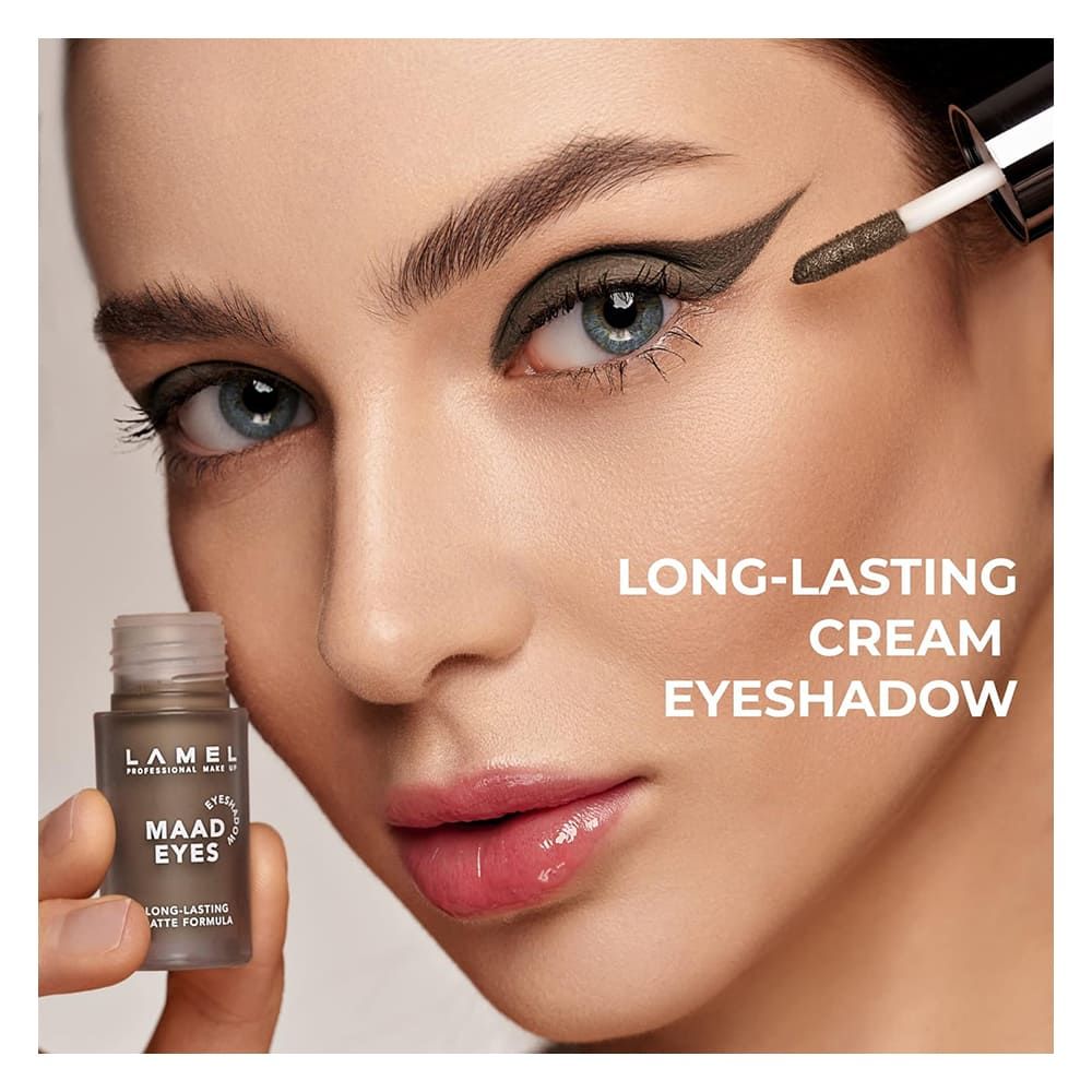 LAMEL Maad Eyes Liquid Eyeshadow, Long Lasting Waterproof Matte Eye Tint, 403 Savage - Image 3