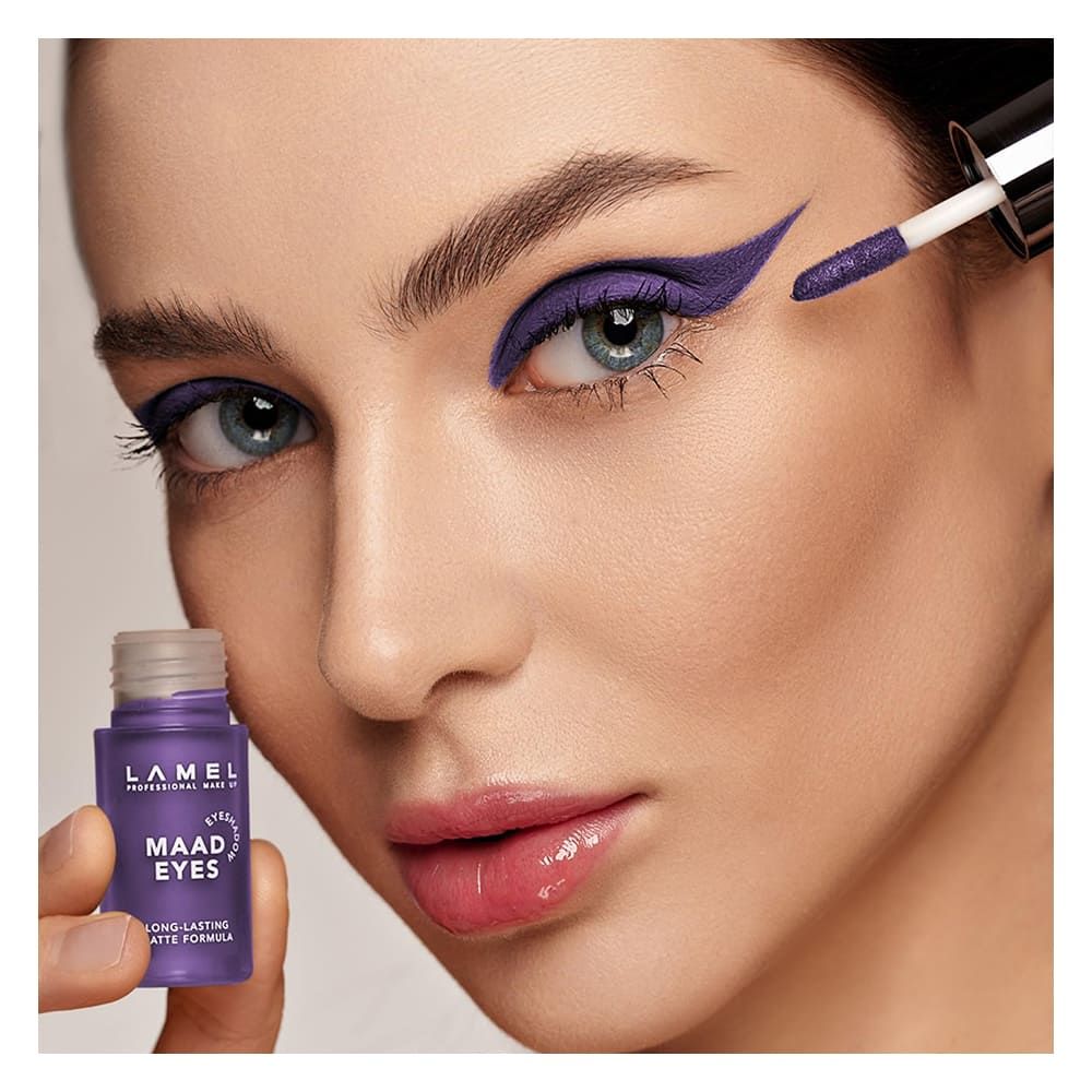 LAMEL Maad Eyes Liquid Eyeshadow, Long Lasting Waterproof Matte Eye Tint, 405 Sign - Image 5