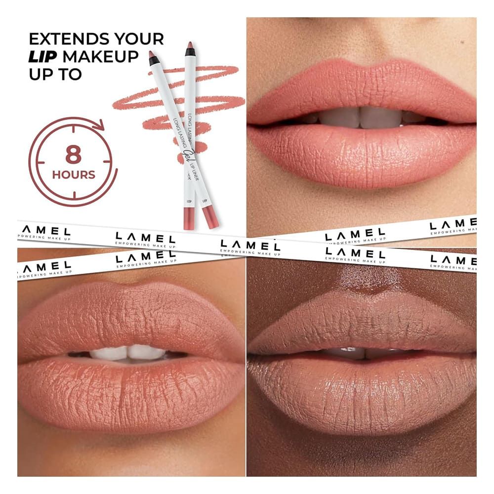 LAMEL Long Lasting Gel Lip Liner, 1.7g, 401 Nude - Image 3