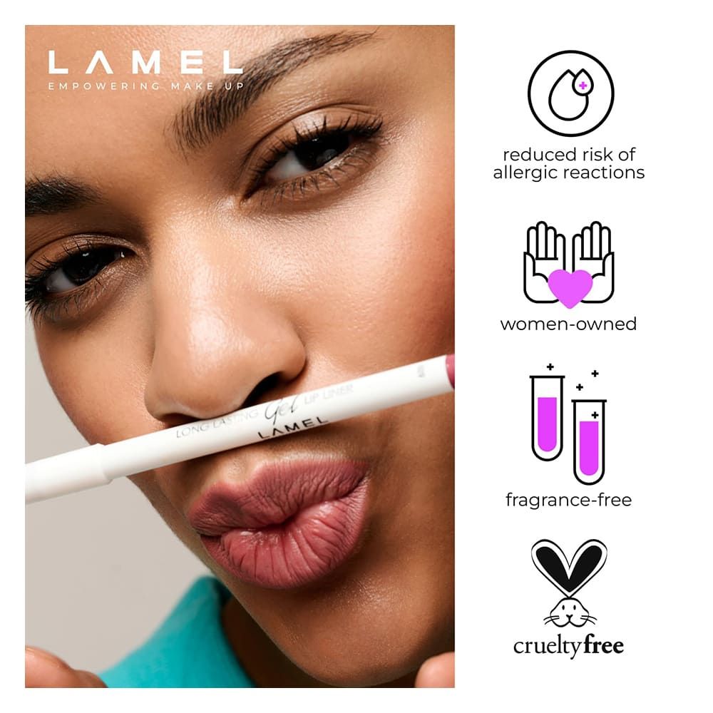LAMEL Long Lasting Gel Lip Liner, 1.7g, 409 Caramel - Image 7