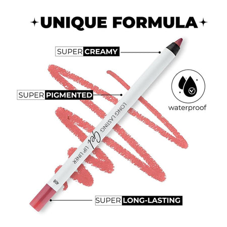 LAMEL Long Lasting Gel Lip Liner, 1.7g, 408 Pink Plum - Image 6