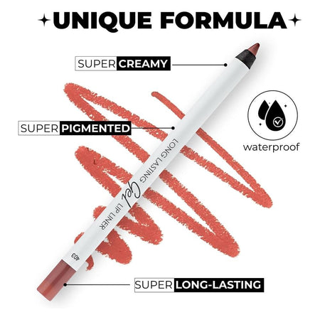 LAMEL Long Lasting Gel Lip Liner, 1.7g, 403 Burnt Ocher - Image 5