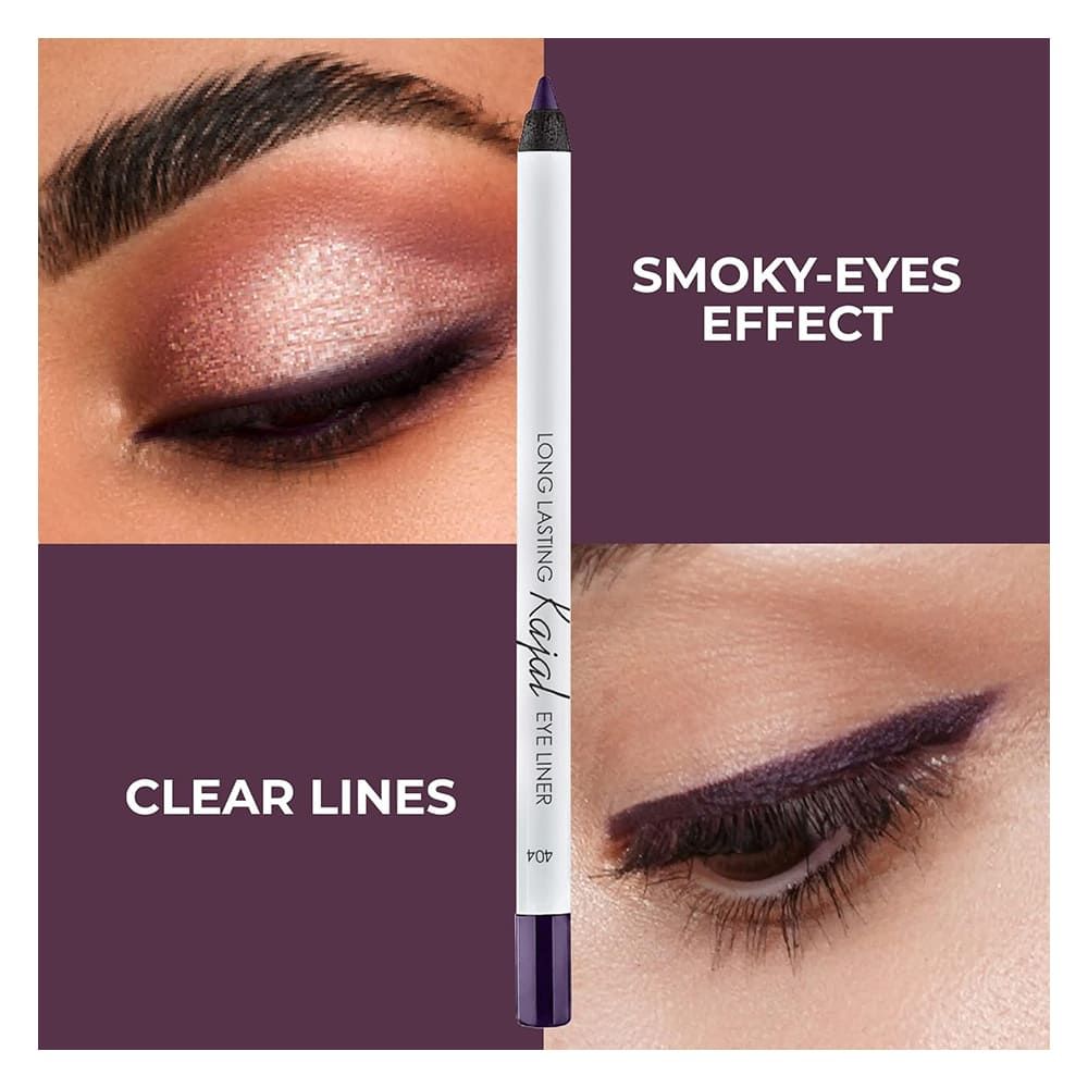 LAMEL Long Lasting Kajal Eyeliner, 1.4g, 404 Violet - Image 5