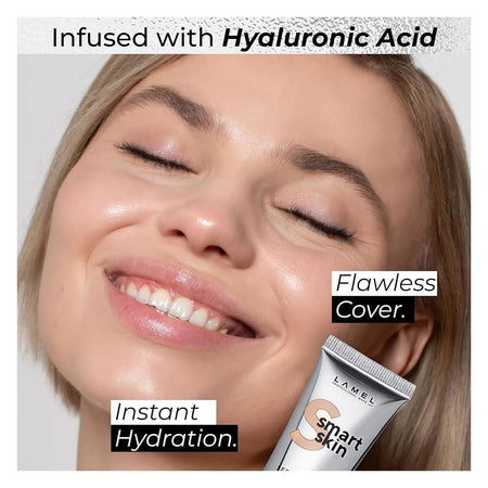 LAMEL Smart Skin Serum Tinted Foundation With Hyaluronic Acid, 35ml, 402 Beige - Image 2