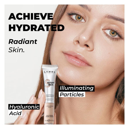 LAMEL Smart Skin Brightening Concealer With Hyaluronic Acid, 15ml, 401 Light Beige - Image 3