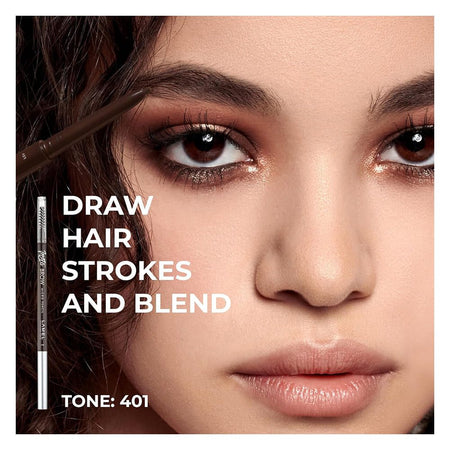 LAMEL INSTA Micro Long-lasting Eye Brow Pencil, 0.12g, 401 Espresso - Image 2