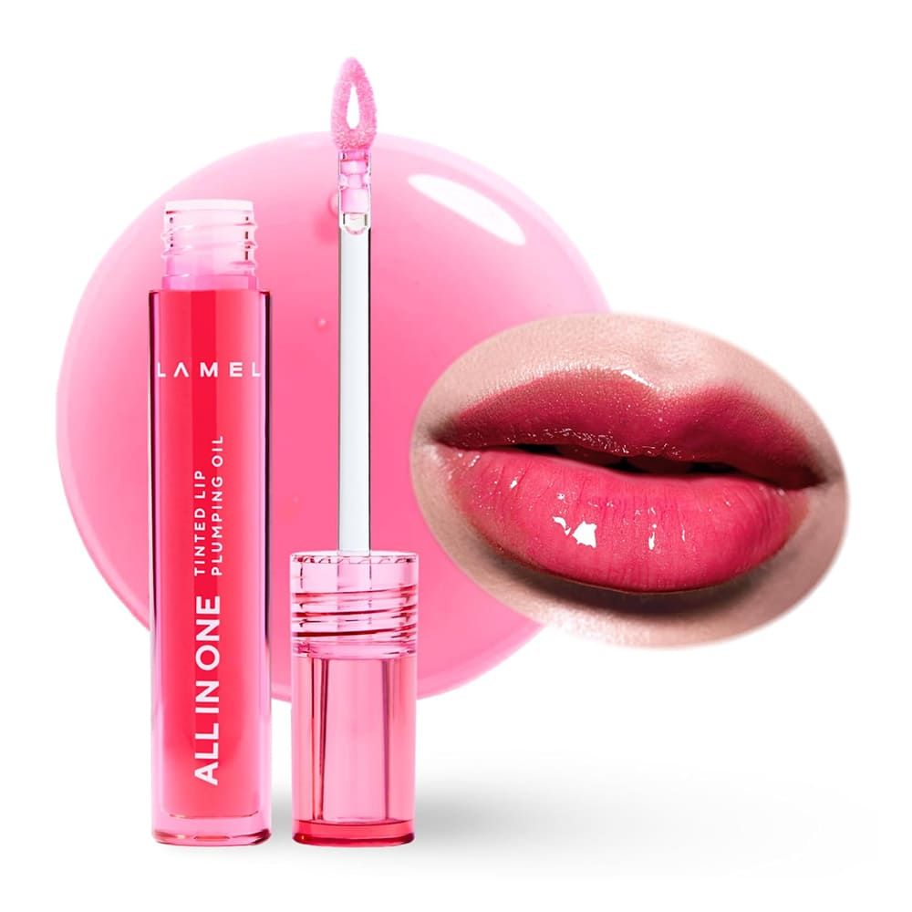 LAMEL All in One Lip Tinted Plumping Oil, 403 Watermelon - Main Image