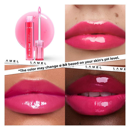 LAMEL All in One Lip Tinted Plumping Oil, 403 Watermelon - Image 5