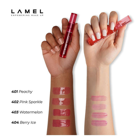 LAMEL All in One Lip Tinted Plumping Oil, 403 Watermelon - Image 8