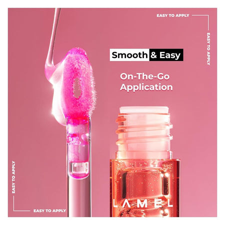 LAMEL All in One Lip Tinted Plumping Oil, 404 Berry Ice - Image 8