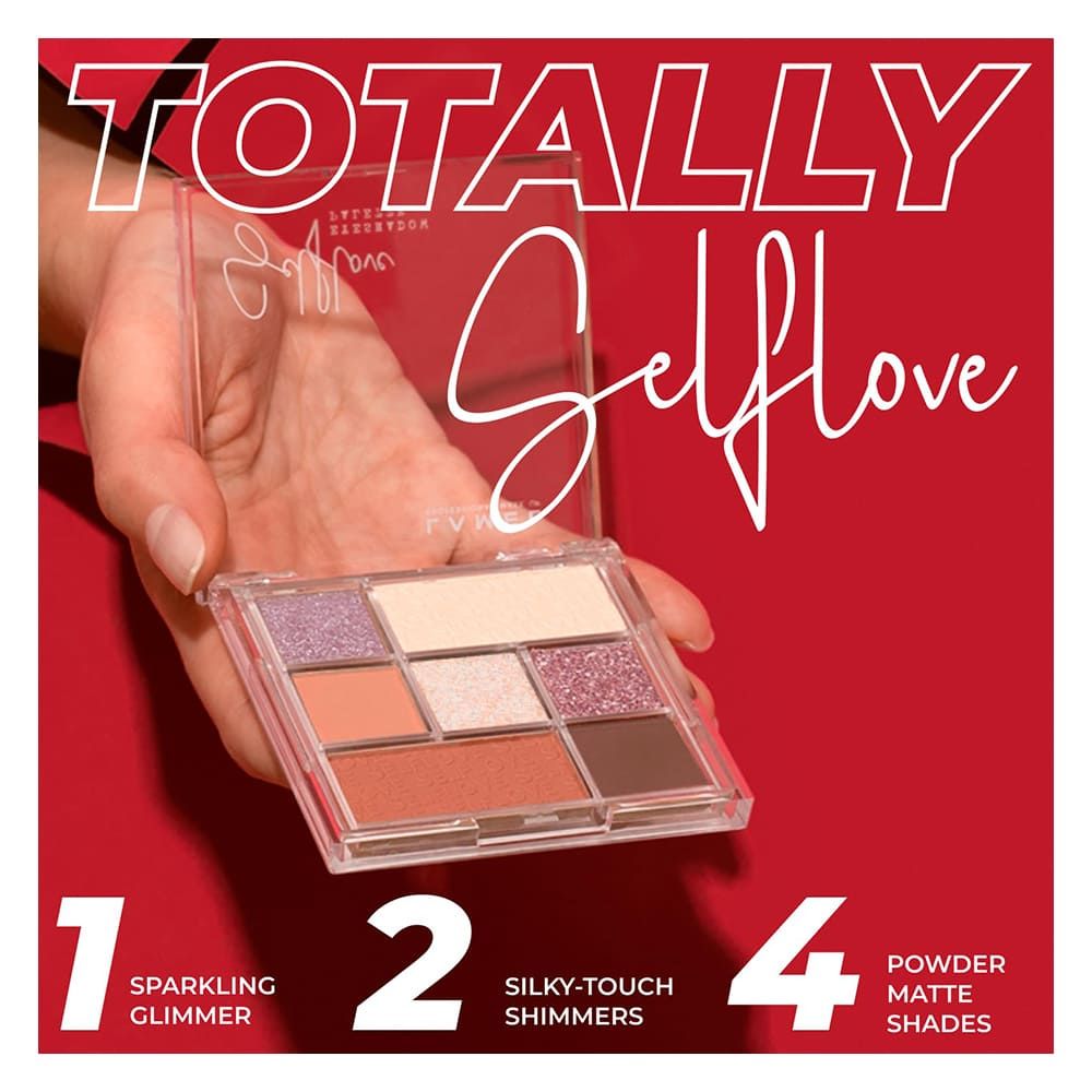 LAMEL Selflove Eyeshadow Palette, 7 Shades, 8.5g, Charmed 401 - Image 2