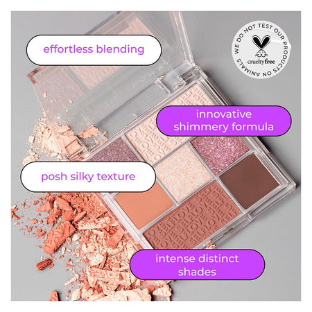 LAMEL Selflove Eyeshadow Palette, 7 Shades, 8.5g, Charmed 401 - Image 4