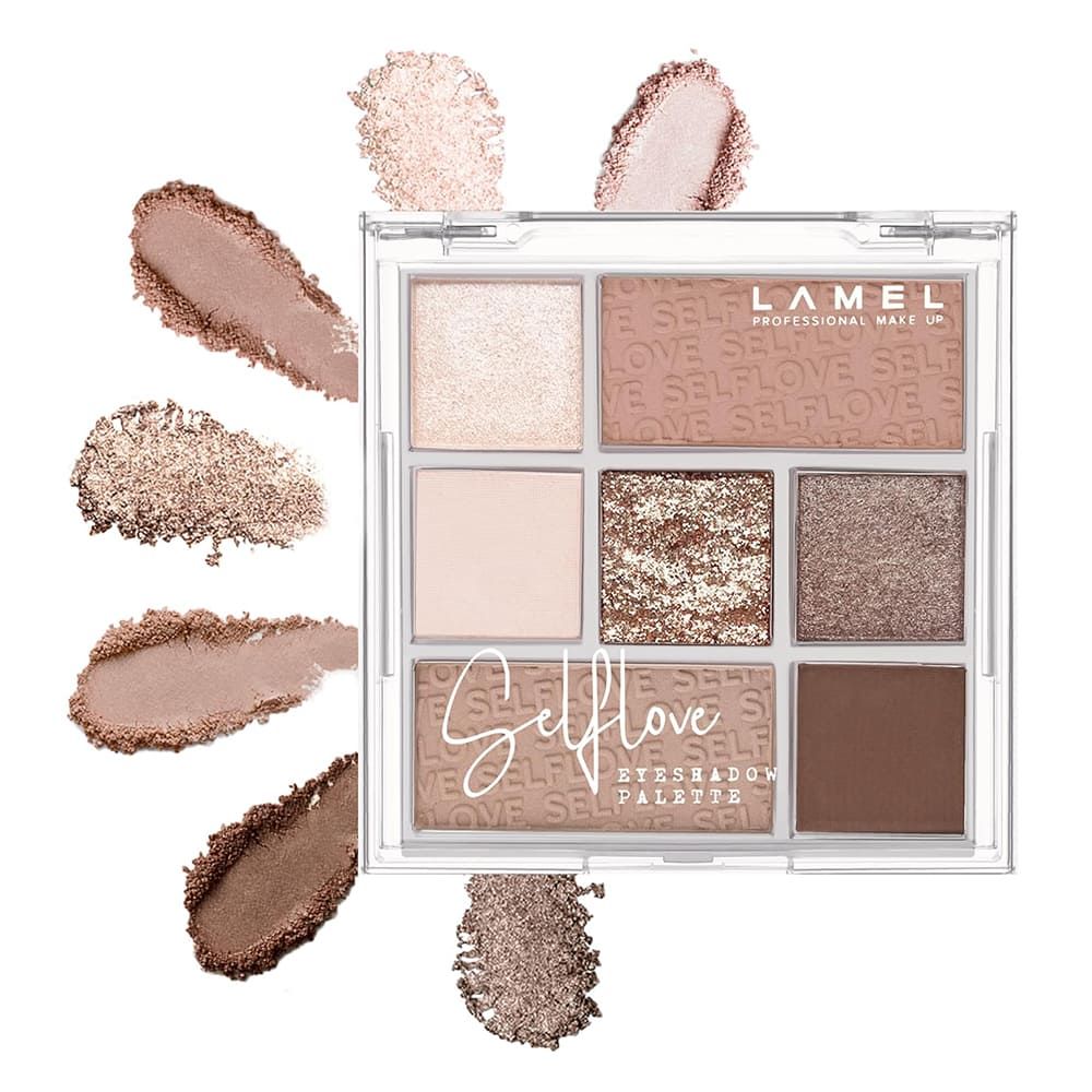 LAMEL Selflove Eyeshadow Palette, 7 Shades, 8.5g, Confident 402 - Main Image