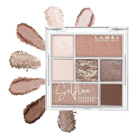 LAMEL Selflove Eyeshadow Palette, 7 Shades, 8.5g, Confident 402 - Main Image