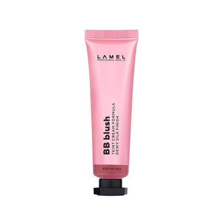 LAMEL Dewy Silk Finish Teint Cream Face BB Blush, 404 Hot Lava, 10ml - Image 2