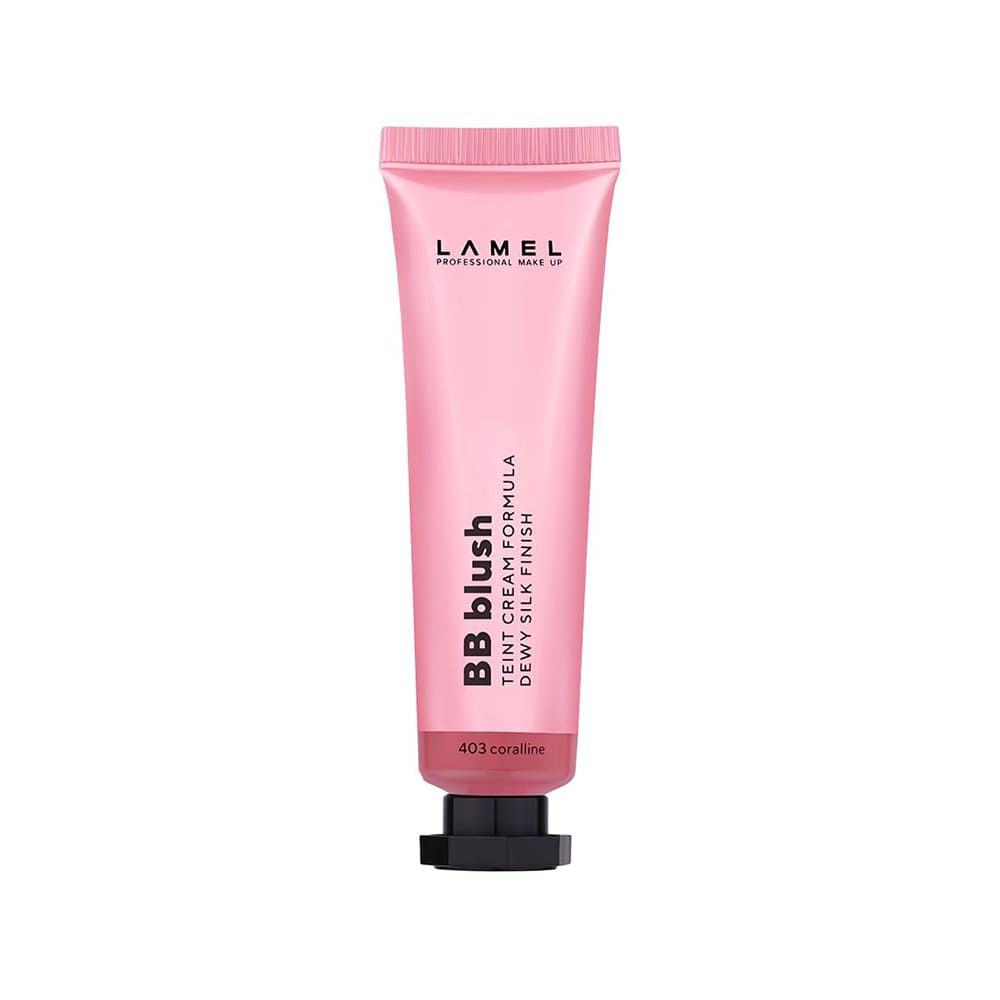 LAMEL Dewy Silk Finish Teint Cream Face BB Blush, 10ml, 403 Coralline - Image 2