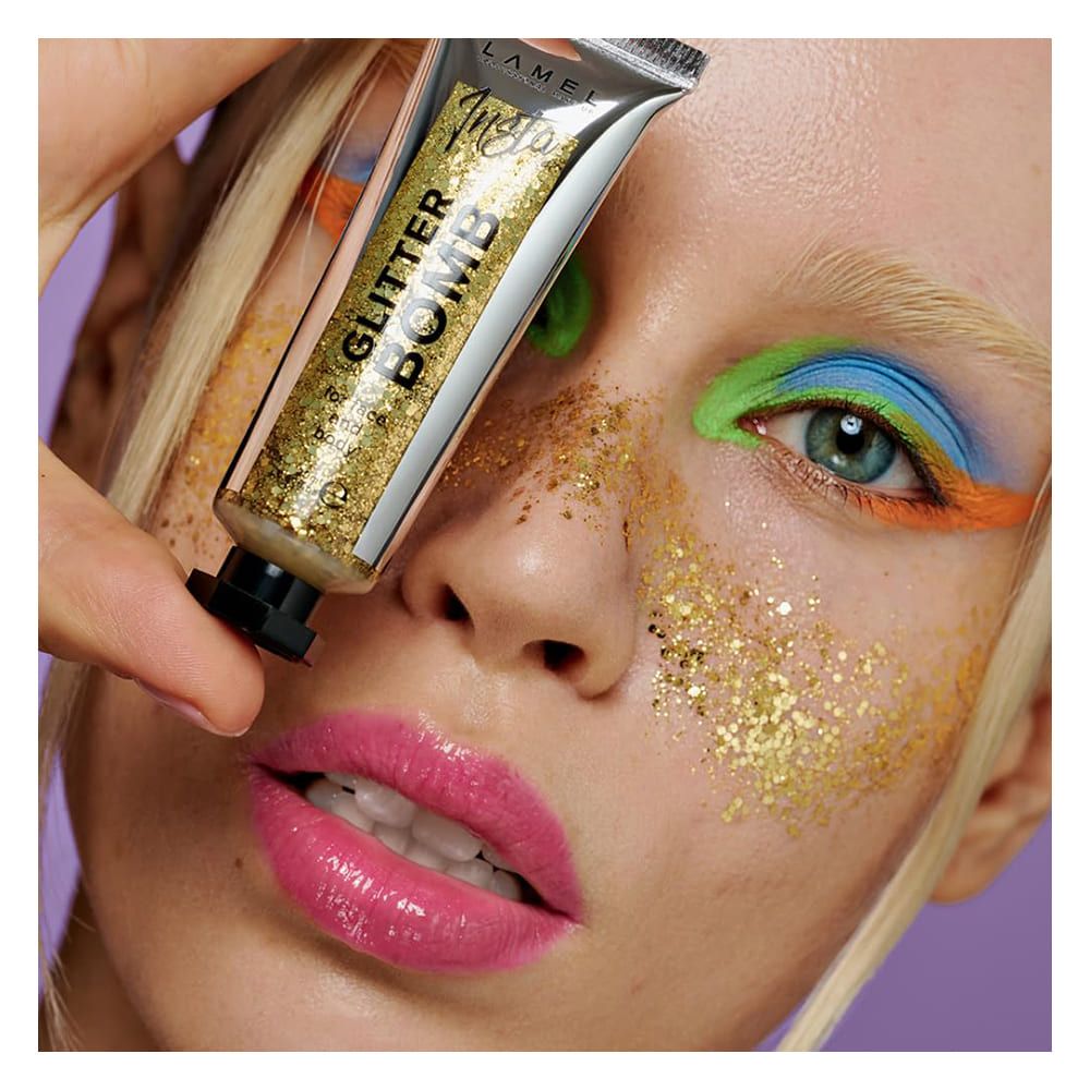 LAMEL Liquid Glitter For Face and Body INSTA Glitter Bomb, 20ml, 402 Flicker - Image 5