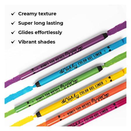 LAMEL OhMy Color Gel Eye Liner, Waterproof, Long-Lasting, 1.4g, 402 Pink - Image 3