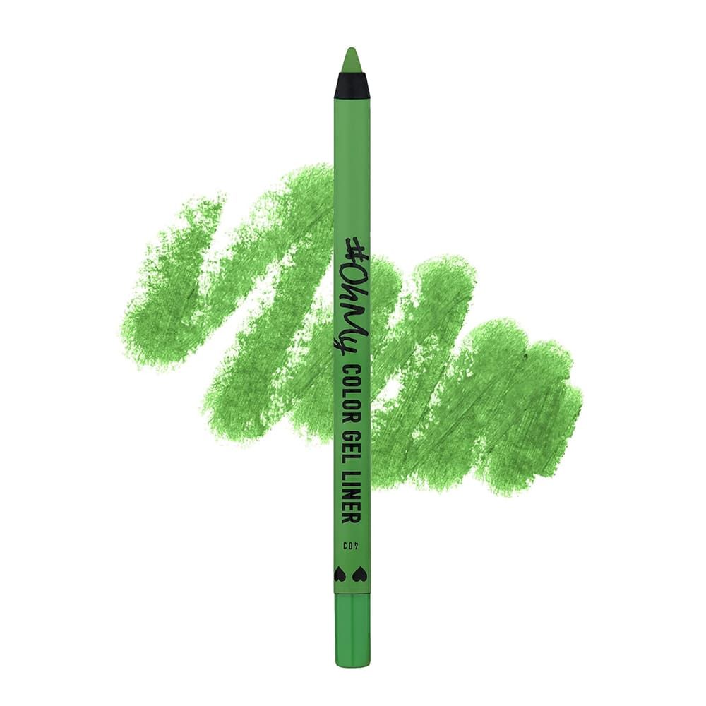 LAMEL OhMy Color Gel Eye Liner, Waterproof, Long-Lasting, 1.4g, 403 Green - Main Image