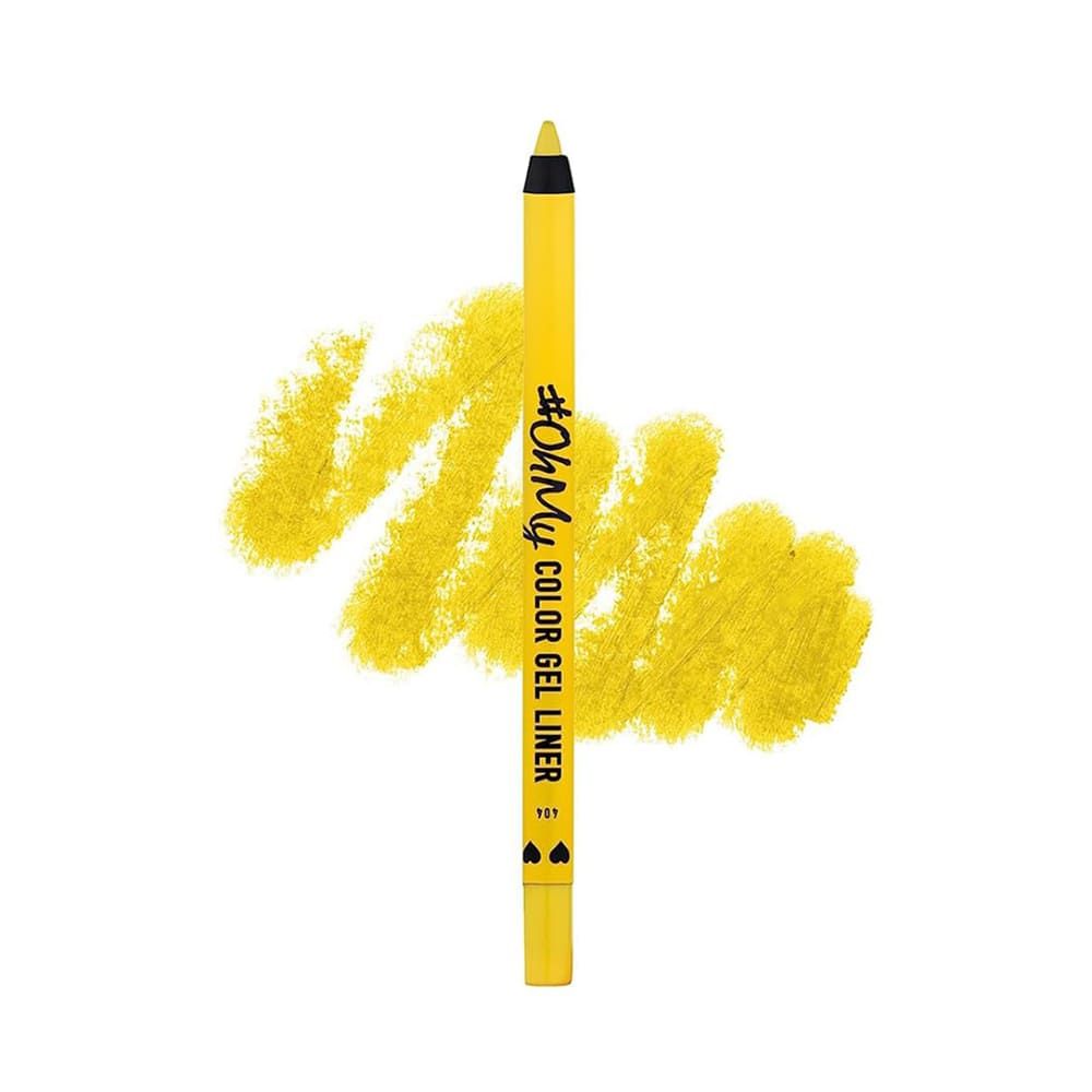 LAMEL OhMy Color Gel Eye Liner, Waterproof, Long-Lasting, 1.4g, 404 Yellow - Main Image