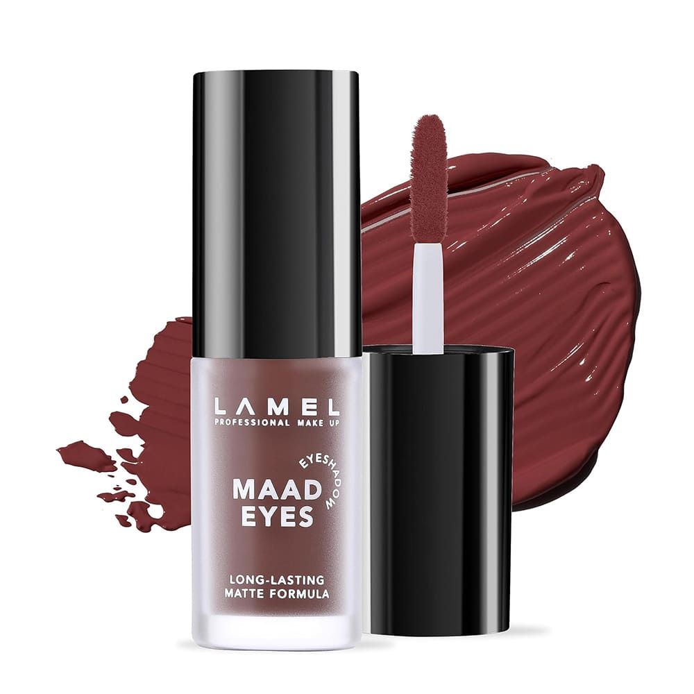 LAMEL Maad Eyes Liquid Eyeshadow, Long Lasting Waterproof Matte Eye Tint, 402 Macchiato - Main Image
