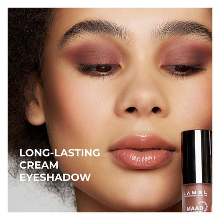 LAMEL Maad Eyes Liquid Eyeshadow, Long Lasting Waterproof Matte Eye Tint, 402 Macchiato - Image 3