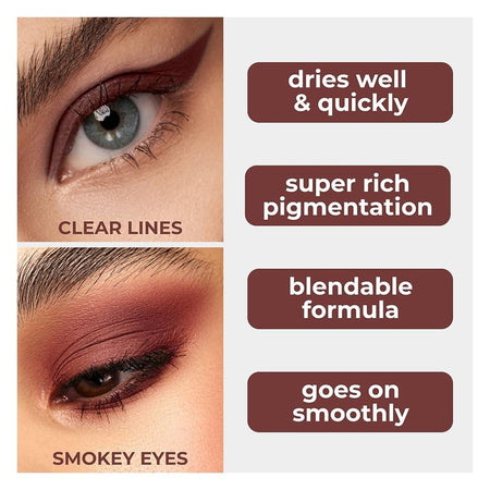 LAMEL Maad Eyes Liquid Eyeshadow, Long Lasting Waterproof Matte Eye Tint, 402 Macchiato - Image 5