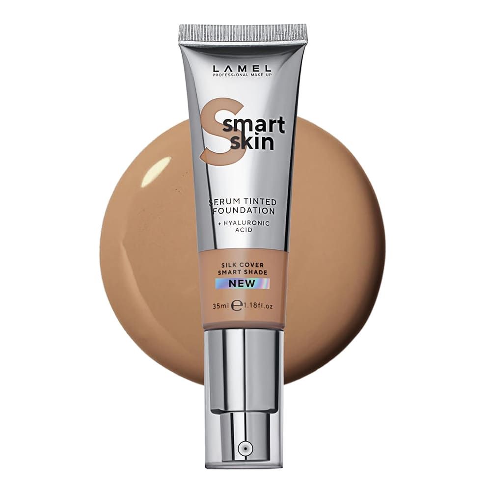 LAMEL Smart Skin Serum Tinted Foundation With Hyaluronic Acid, 35ml, 407 Peach - Main Image