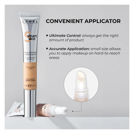 LAMEL Smart Skin Brightening Concealer With Hyaluronic Acid, 15ml, 404 Neutral - Image 5