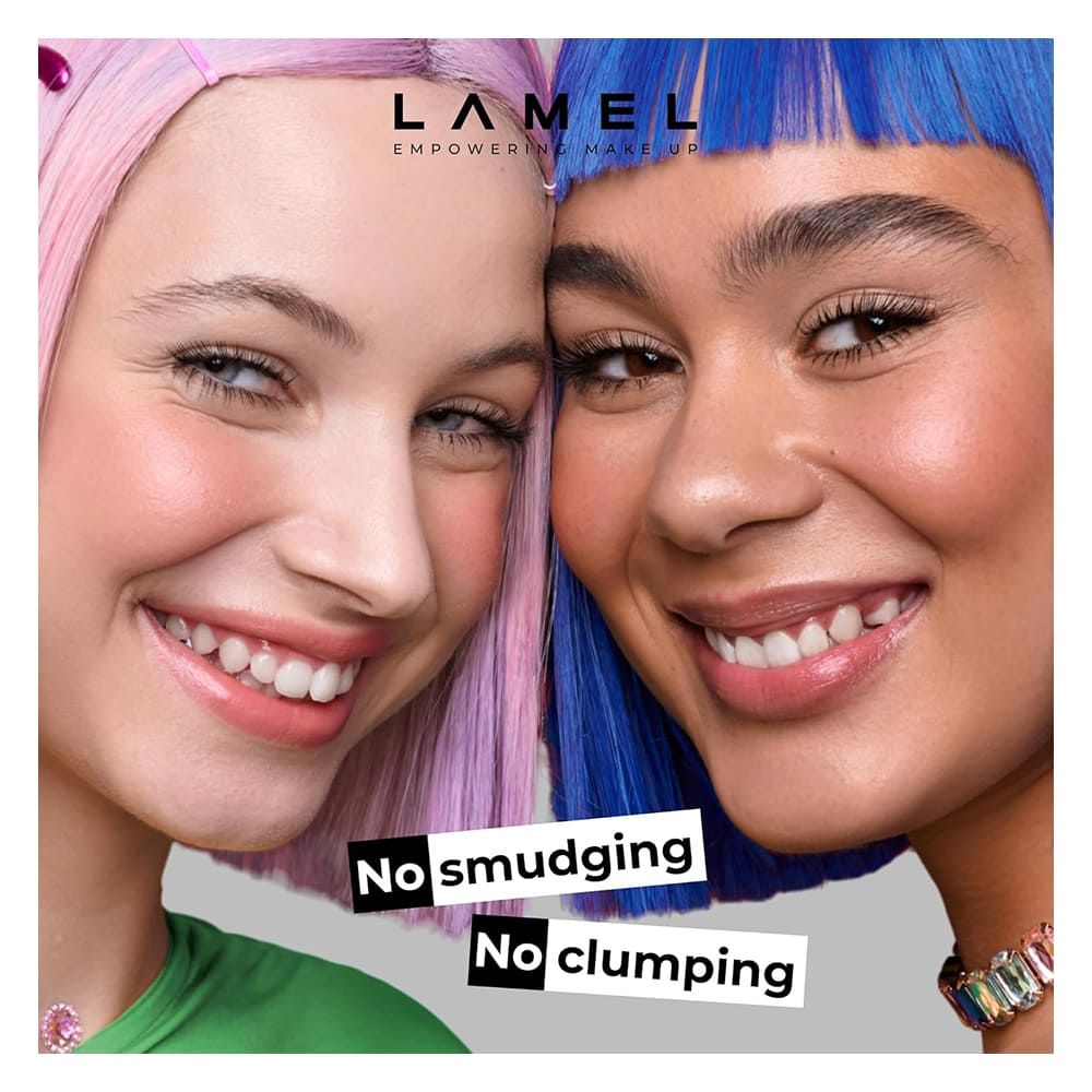 LAMEL Cult Length & Curl Mascara, Smudge Proof, Flake-Free, 402 Ultra Black - Image 7