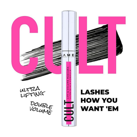 LAMEL Cult Lift & Volume Mascara, Smudge Proof, Flake-Free, 401 Ultra Black - Image 3