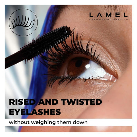LAMEL Cult Lift & Volume Mascara, Smudge Proof, Flake-Free, 401 Ultra Black - Image 6