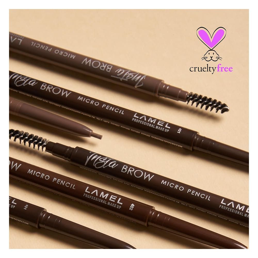 LAMEL INSTA Micro Long-lasting Eye Brow Pencil, 0.12g, 402 Chocolate - Image 7