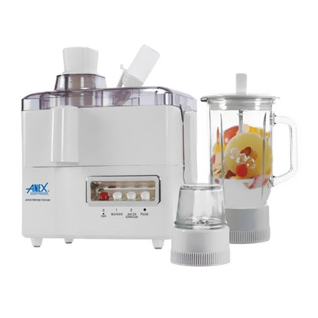 Anex Deluxe Juicer, Blender & Grinder, 600W, White, AG-178GL - Main Image