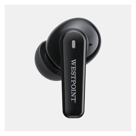 West Point Quad Mic ENC Smart Touch Stereo Wireless Earbuds, Black, WP-120 - Image 3