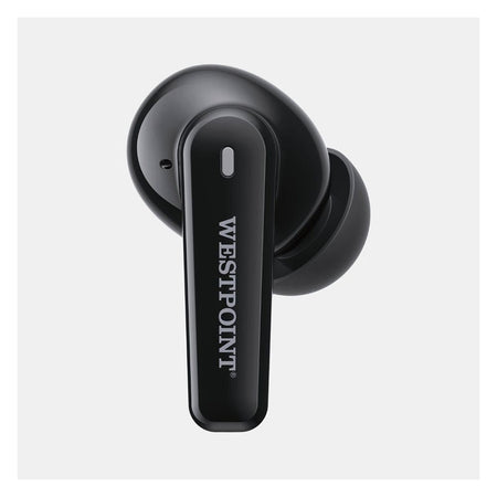 West Point Quad Mic ENC Smart Touch Stereo Wireless Earbuds, Black, WP-120 - Image 4