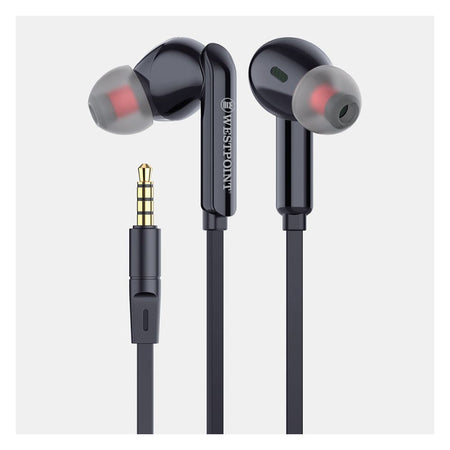 West Point Explosive Bass Stereo Earphone/Handsfree, Black, WP-421 - Main Image