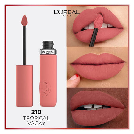 L'Oreal Paris Infallible Matte Resistance Liquid Lipstick, 210 Tropical Vacay - Main Image