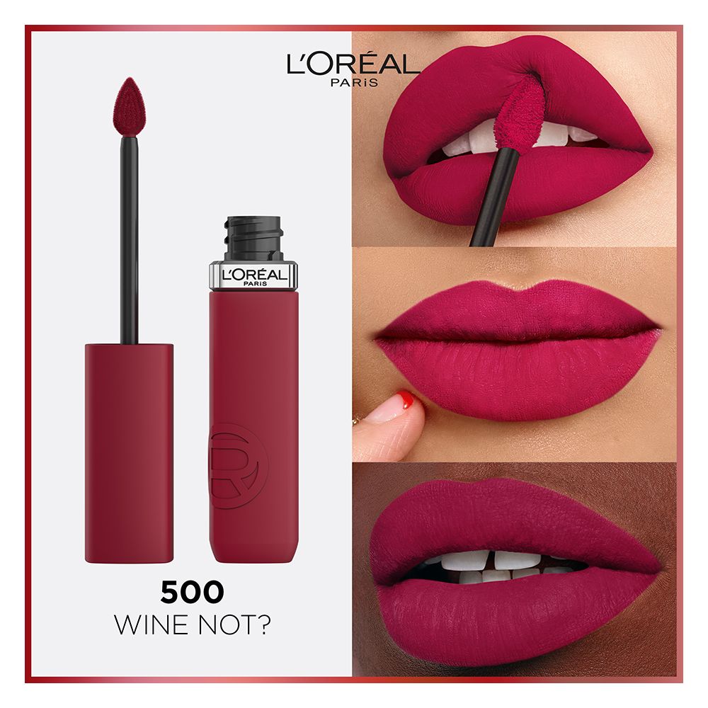 L'Oreal Paris Infallible Matte Resistance Liquid Lipstick, 500 Wine Not - Main Image