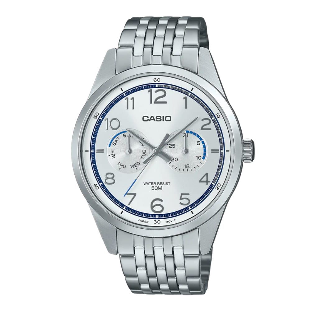 Casio Men's Chain Chronograph Watch, MTP-E340D-7AVDF - Main Image